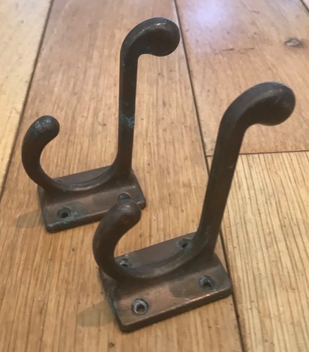Brass hat coat hook - hat, &
