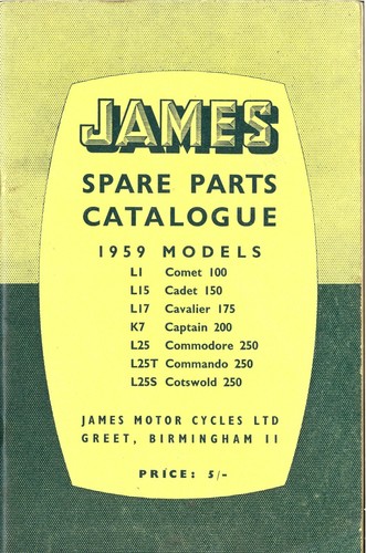 James motorcycle 1959 - james,