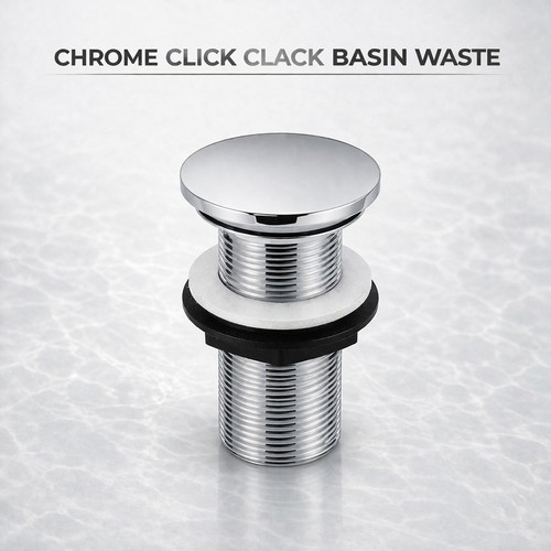 Chrome click clack basin - chrome, waste