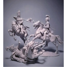 1/32 Resin Model Kit Napoleonic Wars British and French Cavalrymans Unpainted