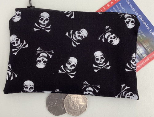 Coin purse wallet skull - purse, &