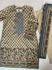 Khaadi cream colour 3 piece