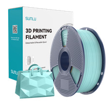 SUNLU 98A 1.75mm TPU-Silk 3D Printer Filament 1kg(2.2lbs) Spool Light Blue
