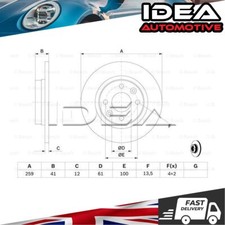 2x Brake Disc Front Idea Fits