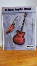 HOFNER VERY THIN  GUITAR PRINT AD 11 X 8.5  004002