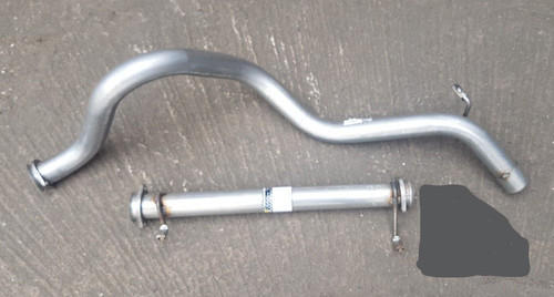 Exhaust silencer delete - silencer, pipes