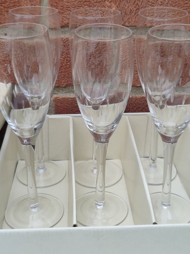 Champagne flutes crystal - 6,