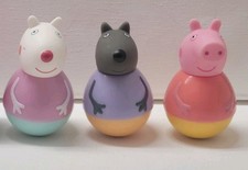 Set Of 3 Peppa Pig Weebles
