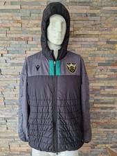 Northampton Saints Rugby Macron Padded Anthem Jacket / Hooded. Men's XL. USED.