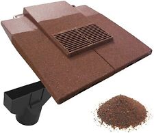 Plain Tile Old Red Granulated Finish In Line Roof Tile Vent Ventilator 