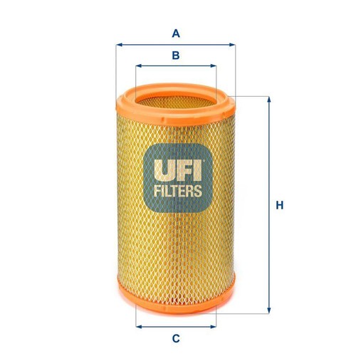 Ufi air filter - insert, 255.5mm