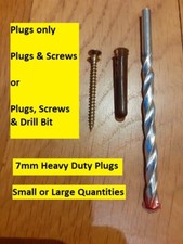Wall Plugs Fixings 7mm Heavy -