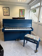 Welmar A2 British Modern Upright Piano in unique ‘Deep Sea Blue'  - CAN DELIVER,