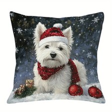 Super Soft Westie Cushion Cover X 2  (45cm x 45CM) 
