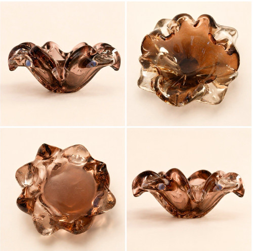 Brown clear art glass - &,