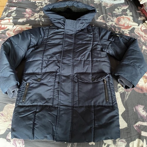 Girls navy coat - navy, 9-10