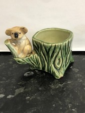 VINTAGE,   Wade Koala on Tree Trunk Posy Vase,  LOVELY  PIECE