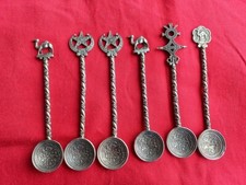 SOLID SILVER set of 6 lovely