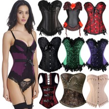 Wedding Corset Steampunk Gothic Plus Size Bridal Basque Sexy Lingerie Underwears