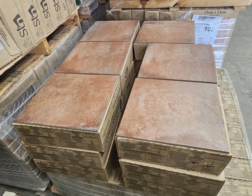 Red terracotta aged clay - terracotta,