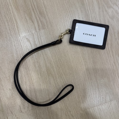 Coach logo leather - leather, id/document