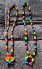 Kandi Lot Of 2 Neon & Rainbow