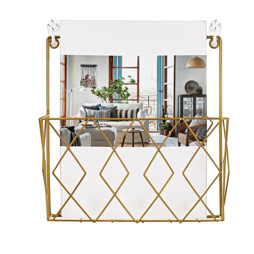 Metal wire magazine rack book - magazine,