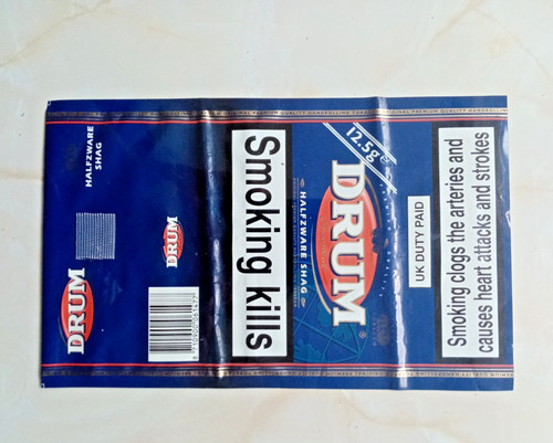 Empty drum tobacco pouch - , 12.5g