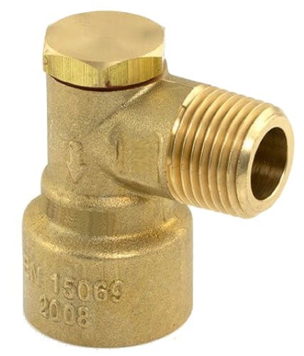 Angled cooker gas - 1/2",