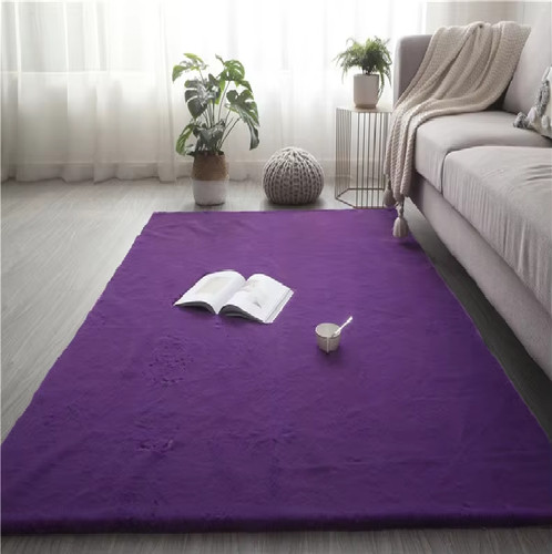Rabbit fur rug soft thick - rabbit,