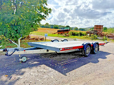 New Brian James A Transporter Twin Axle 13ft x 6ft 2.7ton Car Trailer Ramp