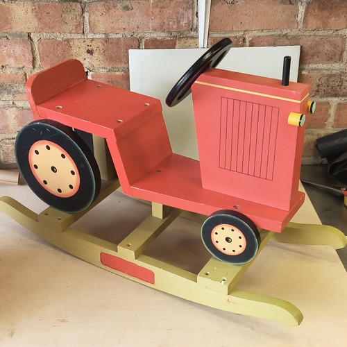 Wooden rocking tractor ride - wooden,