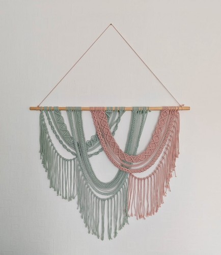 Handmade macrame wall - macrame,