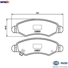 BRAKE PAD SET DISC BRAKE 8DB