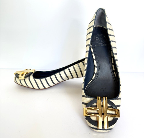 Tory burch blue ivory striped - burch,