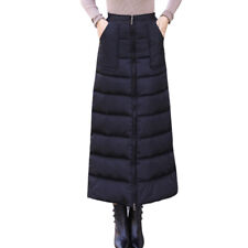 Women High Waist Quilted Skirt
