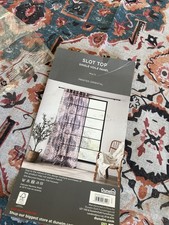 DunelmSlot Top Single Voile Panel Single Curtain, Printed Oriental