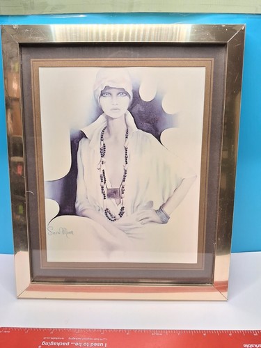 Vintage 1970s framed - 1970s, sara