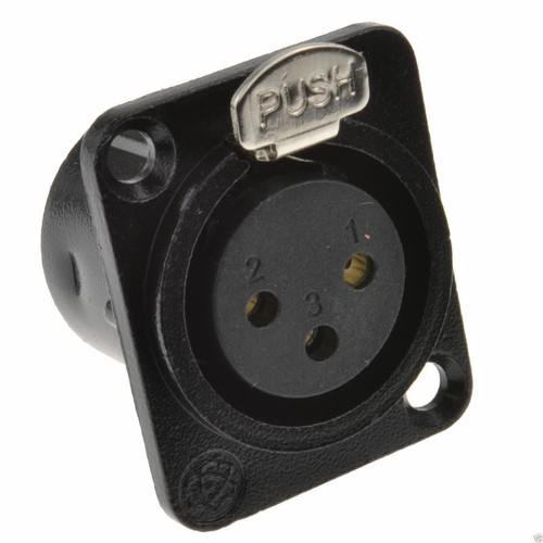 Xlr socket microphone chassis - microphone,