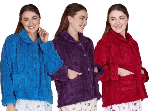 Marquise fleece bedjacket - la,