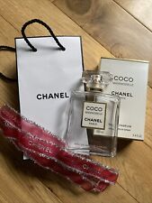 EMPTY Chanel COCO MADEMOISELLE Perfume Bottle Box Ribbon And Free Bag 100ml