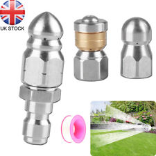 1/4inch High Pressure Drain Nozzle Sewer Pipe Cleaner Pressure Washer Cleaning