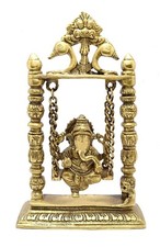 Brass Antique Yellow Ganesha