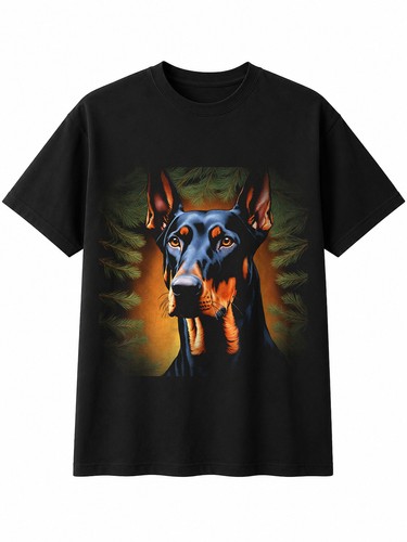 Detailed doberman the pines - detailed,
