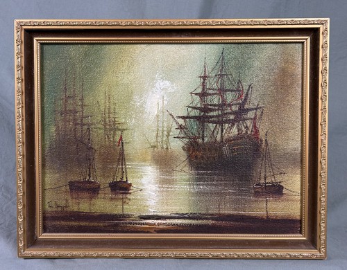 Moored sailing ships the - sailing,