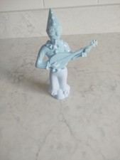 Vintage 1970s Avon MOONWIND Perfume Blue Mandolin Minstrel Clown 50 ml Bottle 