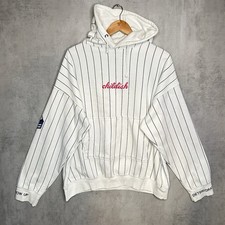 Childish Cereal Mens Size XL Oversize Hoodie White Stripe Embroidered Logo Milk