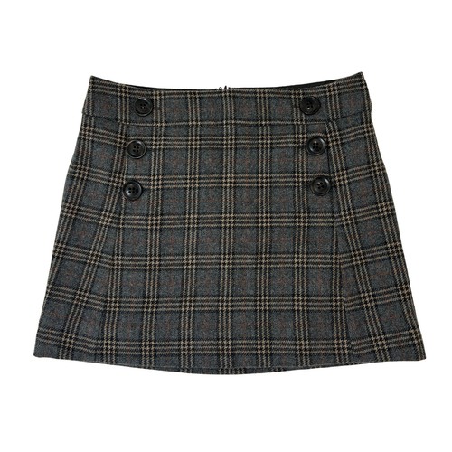 Gap women gray plaid mini - women's,