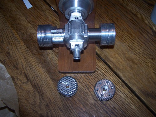 Twin cylinder aircraft engine