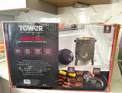 Tower charcoal smoker grill - tower,